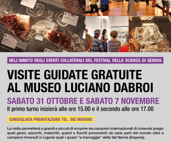 Il Museo Dabroi di Andora protagonista al Festival della Scienza: al via le visite guidate gratuite