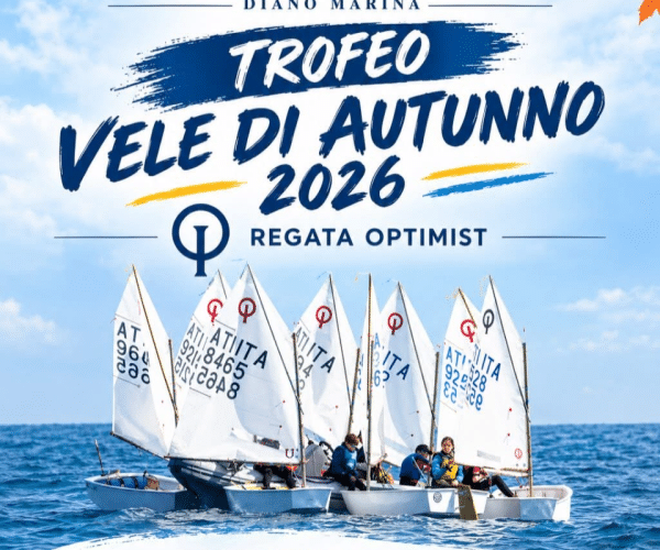 Al via il “Trofeo Vele di Autunno 2026”: a Diano Marina tre giorni di grandi regate con l’Optimist