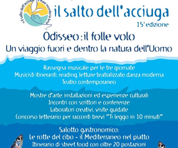 “Odisseo: il folle volo”: cultura e street food a Laigueglia per l’atteso “Salto dell’acciuga”