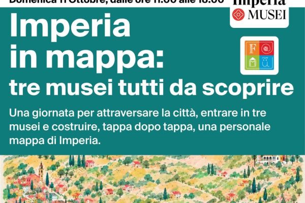“Imperia in mappa”: domenica 11 ottobre un’esperienza itinerante per le Famiglie al Museo