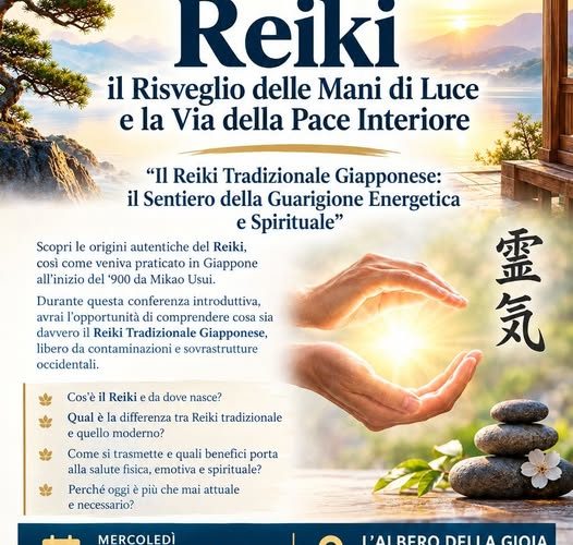 “Il Risveglio delle Mani di Luce”: a Imperia una conferenza gratuita per scoprire il vero Reiki Tradizionale Giapponese