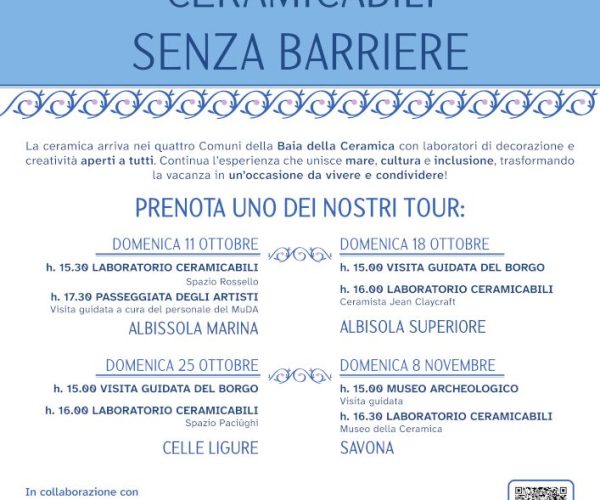 “Ceramicabili Senza Barriere”: mare, cultura e inclusione nei Comuni della Baia della Ceramica
