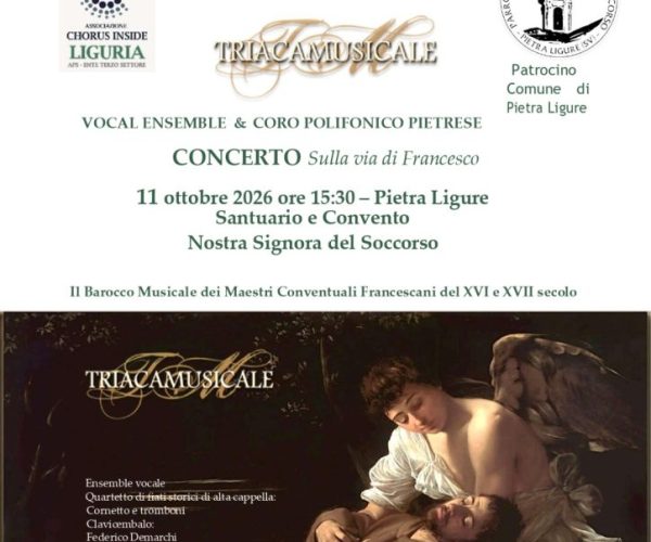 Il Barocco Musicale Francescano risuona a Pietra Ligure: l’11 ottobre il concerto celebrativo al Santuario del Soccorso