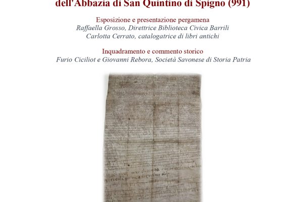 La storia della Liguria in una pergamena millenaria: esposizione straordinaria a Savona