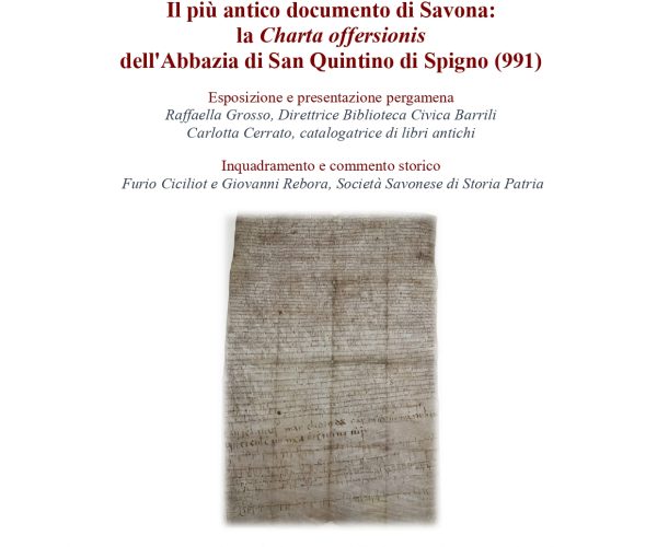 La storia della Liguria in una pergamena millenaria: esposizione straordinaria a Savona