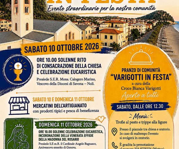 “Varigotti in Festa”: la comunità si prepara a tre giorni di celebrazioni, mercatini e tradizione
