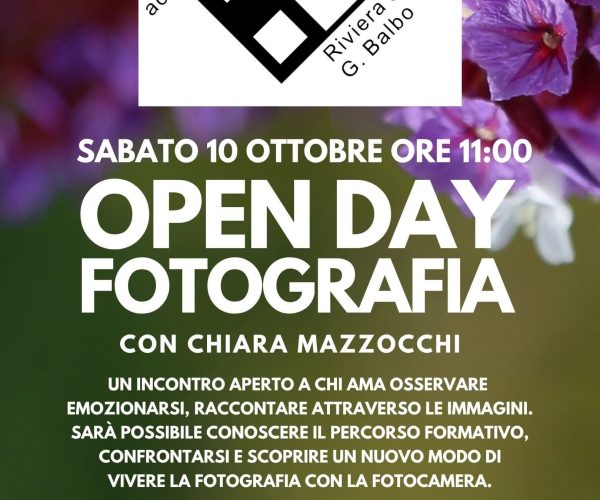 Raccontare per immagini: a Bordighera l’Open Day di Fotografia con Chiara Mazzocchi
