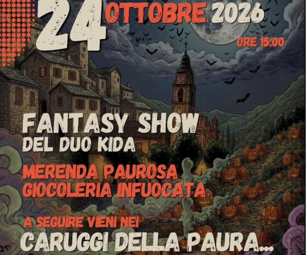Magia e mistero a Cipressa: oggi pomeriggio esplode la festa di Halloween