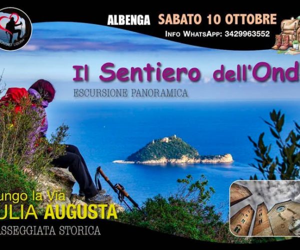 “Il Sentiero dell’Onda”: ad Albenga un’escursione panoramica lungo la storica Via Iulia Augusta