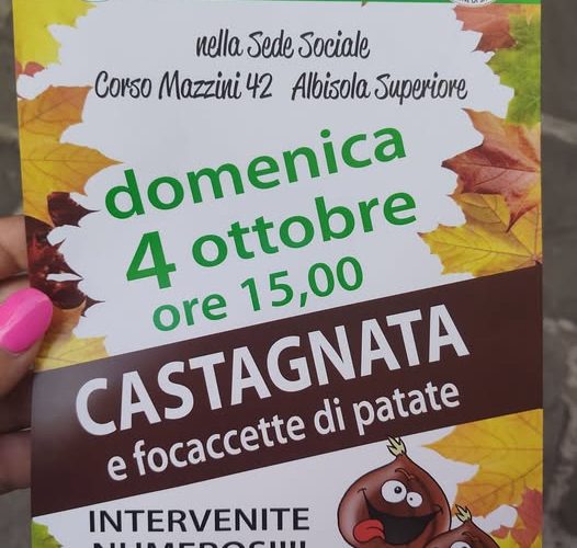 Autunno di gusto ad Albisola Superiore: il 4 ottobre torna la Castagnata del Gruppo Alpini