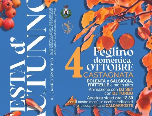 Caldarroste, polenta e musica: domenica 4 ottobre Feglino celebra la sua Castagnata solidale