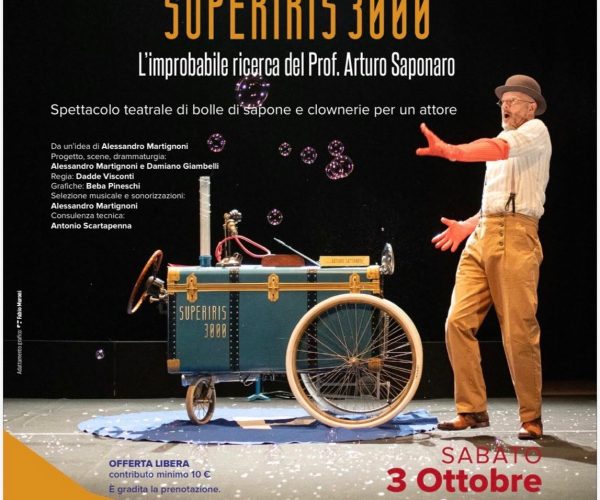 “Teatro in famiglia” a Imperia: Billy Bolla porta sul palco la ricerca del Prof. Arturo Saponaro